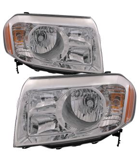 Headlight Set For 09-11 Honda Pilot; CAPA Certified