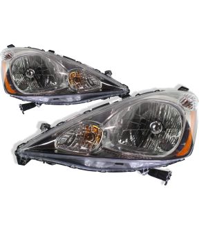 Headlight Set For 09-11 Honda Fit; CAPA Certified