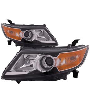 Headlight Set For 14-17 Honda Odyssey; CAPA Certified