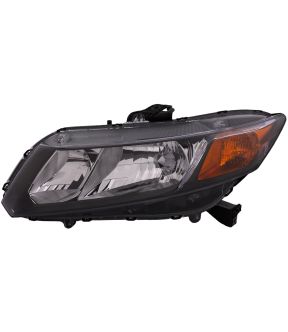 Left Driver Side Headlight For 12 Honda Civic; CAPA Certified