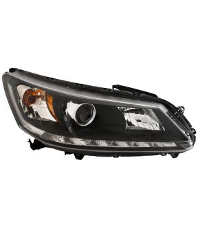 Right Passenger Side Headlight For 13-15 Honda Accord; CAPA Certified