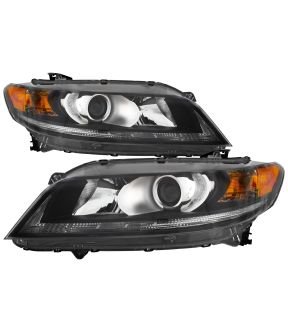 Headlight Set For 13-15 Honda Accord; CAPA Certified
