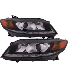 Headlight Set For 13-15 Honda Accord; CAPA Certified