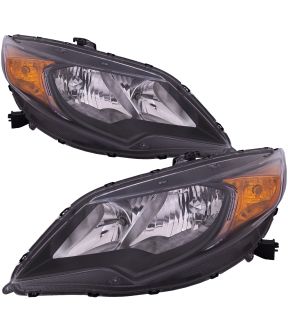 Headlight Set For 14-15 Honda Civic; CAPA Certified