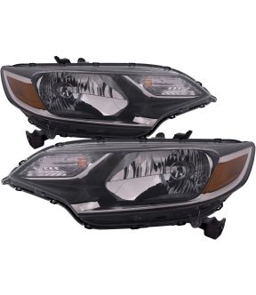Headlight Set For 18-20 Honda Fit; CAPA Certified