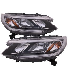 Headlight Set For 15-16 Honda CR-V; CAPA Certified