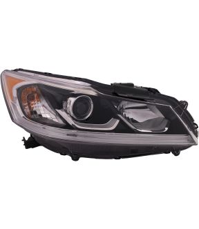 Right Passenger Side Headlight For 16-17 Honda Accord; CAPA Certified