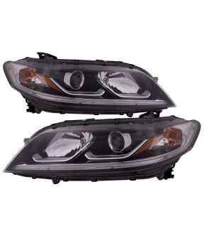 Headlight Set For 16-17 Honda Accord; CAPA Certified