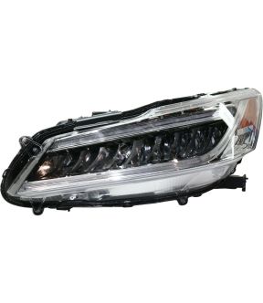 Left Driver Side Headlight For 16-17 Honda Accord; CAPA Certified