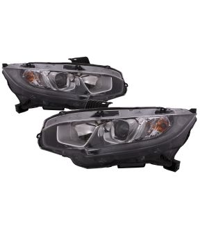 Headlight Set For 16-20 Honda Civic