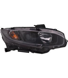 Right Passenger Side Headlight For 19-21 Honda Civic; CAPA Certified