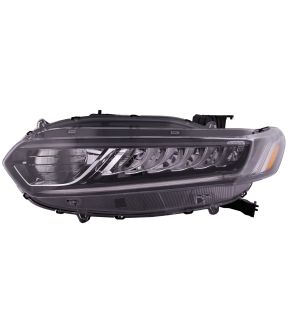 Left Driver Side Headlight For 18-22 Honda Accord; CAPA Certified
