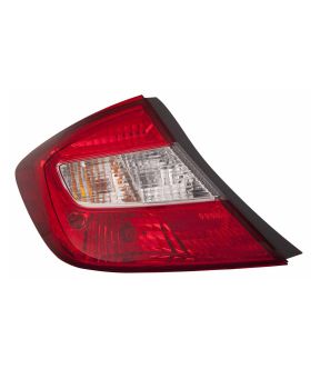 Left Driver Side Tail Light For 12 Honda Civic; CAPA Certified