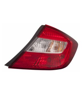 Right Passenger Side Tail Light For 12 Honda Civic; CAPA Certified