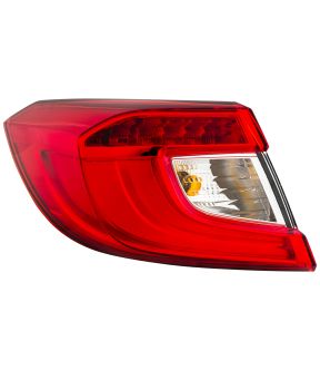 Left Driver Side Tail Light For 18-22 Honda Accord; CAPA Certified