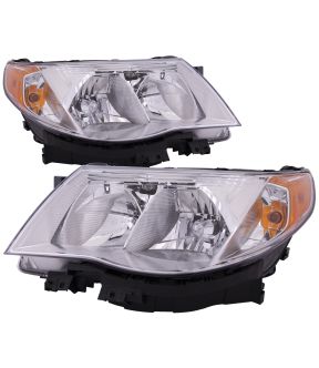 Headlight Set For 09-13 Subaru Forester; CAPA Certified
