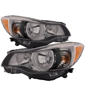 Headlight Set For 12-13 Subaru Impreza, 13-14 Subaru XV Crosstrek