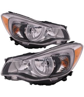 Headlight Set For 16-17 Subaru Crosstrek; CAPA Certified
