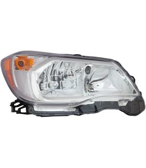 Right Passenger Side Headlight For 14-16 Subaru Forester; CAPA Certified
