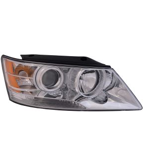 Right Passenger Side Headlight For 09-10 Hyundai Sonata; CAPA Certified