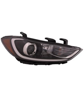 Right Passenger Side Headlight For 17-18 Hyundai Elantra