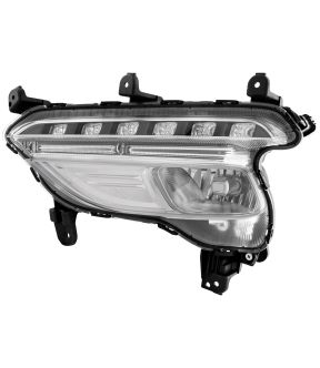 Left Driver Side Fog Light For 17-18 Hyundai Santa Fe Sport; CAPA Certified