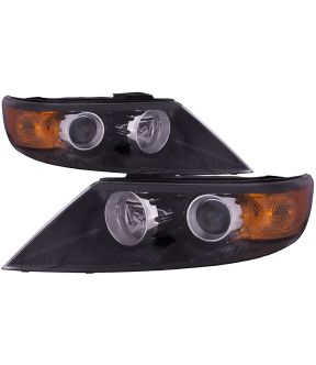 Headlight Set For 11-13 Kia Sorento; CAPA Certified