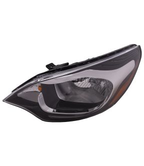 Left Driver Side Headlight For 12-16 Kia Rio; CAPA Certified