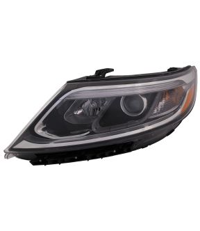 Left Driver Side Headlight For 14-15 Kia Sorento; CAPA Certified