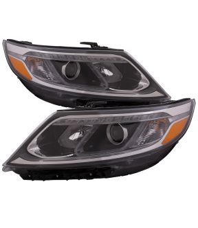 Headlight Set For 14-15 Kia Sorento; CAPA Certified