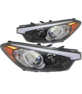 Headlight Set For 14-16 Kia Forte, 14-16 Kia Forte5; CAPA Certified