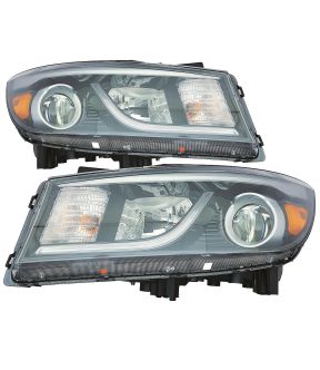 Headlight Set For 15-18 Kia Sedona; CAPA Certified