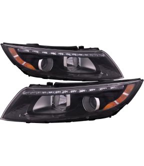 Headlight Set For 14-15 Kia Optima; CAPA Certified