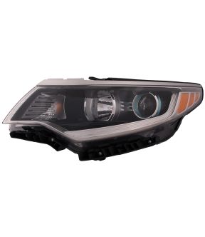 Left Driver Side Headlight For 17-20 Kia Optima; CAPA Certified