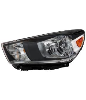 Left Driver Side Headlight For 18-23 Kia Rio; CAPA Certified