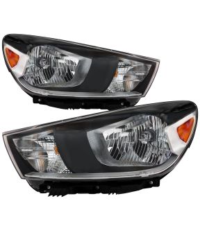 Headlight Set For 18-23 Kia Rio; CAPA Certified