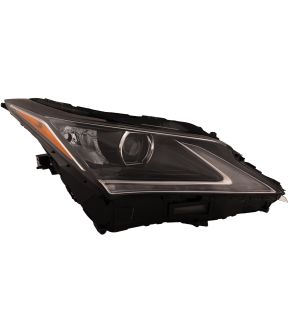 Right Passenger Side Headlight For 16-19 Lexus RX350, 18-19 Lexus RX350L, 16-19 Lexus RX450h, 18-19 Lexus RX450hL; CAPA Certified