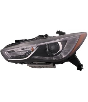 Left Driver Side Headlight For 17-18 Infiniti QX60; CAPA Certified