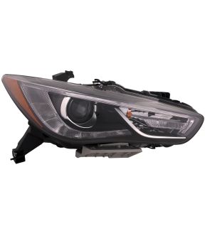 Right Passenger Side Headlight For 17-18 Infiniti QX60; CAPA Certified