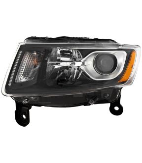 Left Driver Side Headlight For 14-16 Jeep Grand Cherokee; CAPA Certified
