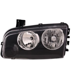 Left Driver Side Headlight For 06-07 Dodge Charger; CAPA Certified