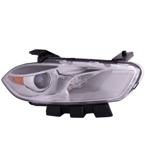 Right Passenger Side Headlight For 16 Dodge Dart; CAPA Certified