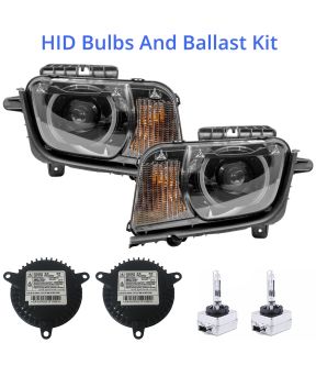 Headlight Set For 10-15 Chevrolet Camaro