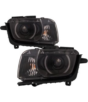 Headlight Set For 10-15 Chevrolet Camaro; CAPA Certified
