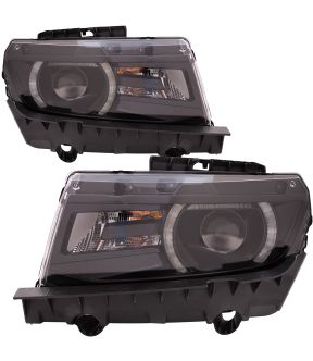 Headlight Set For 14-15 Chevrolet Camaro