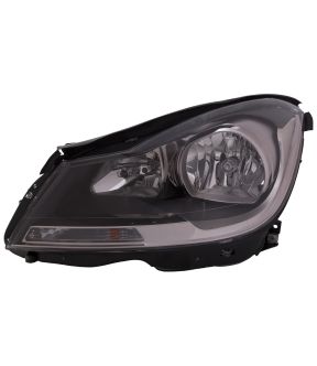 Left Driver Side Headlight For 12-15 Mercedes-Benz C250, 12-15 Mercedes-Benz C350, 12-15 Mercedes-Benz C63 AMG; CAPA Certified