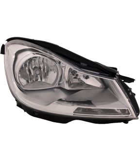 Right Passenger Side Headlight For 12-14 Mercedes-Benz C250, 12-14 Mercedes-Benz C350, 12-14 Mercedes-Benz C63 AMG; CAPA Certified