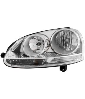 Left Driver Side Headlight For 05-10 Volkswagen Jetta; CAPA Certified