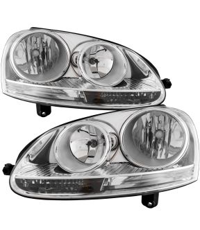 Headlight Set For 05-10 Volkswagen Jetta; CAPA Certified