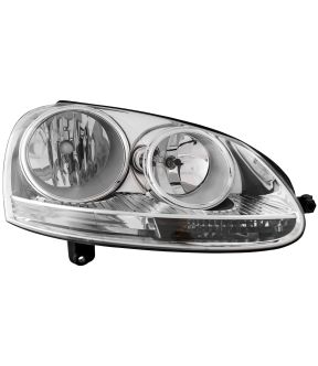 Right Passenger Side Headlight For 05-10 Volkswagen Jetta; CAPA Certified